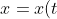 \displaystyle x = x(t) = x(s) = Ae^{\frac{1}{2}(1 + \sqrt{13}) s} + Be^{\frac{-1}{2} (-1 + \sqrt{13})s}